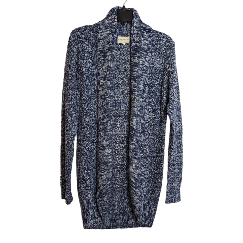 Bobbie Brooks Size XL Open Front Blue Sweater Cardigan
